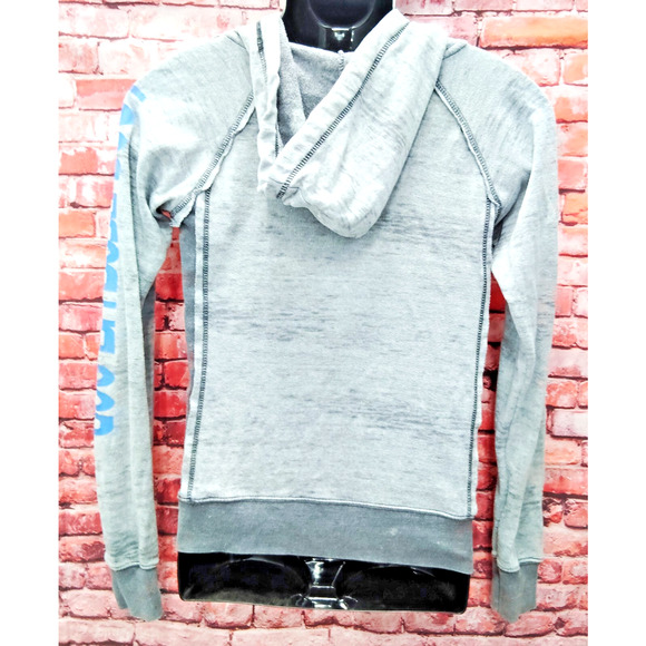 Ron Jon Surf Shop Hoodie Mens Medium Gray Kangaroo Pocket Long Sleeve Drawstring - Picture 2 of 9